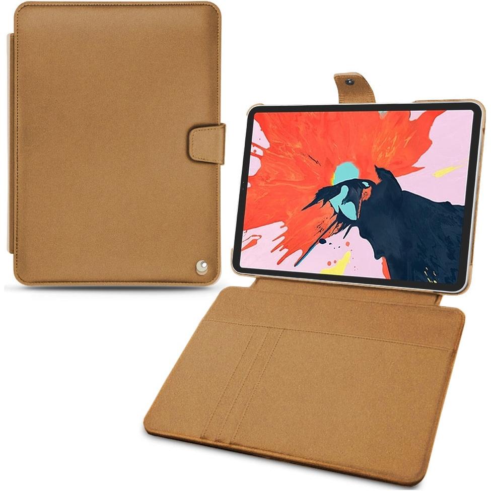 Noreve Lederschutzhülle Wallet (iPad Pro 11 2018 (1. Gen)), Tablet Hülle, Beige
