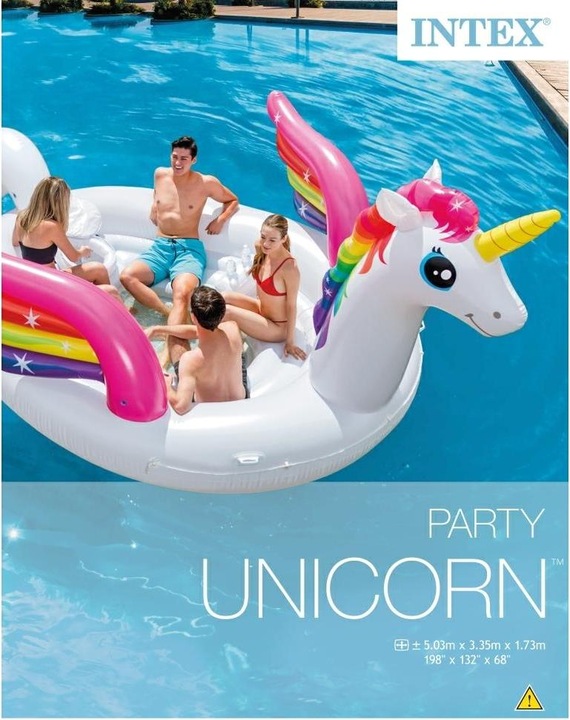 Actual product image Intex Unicorn Party Island