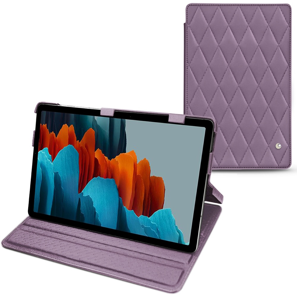 Noreve Lederschutzhülle horizontal (Galaxy Tab S7), Tablet Hülle, Violett