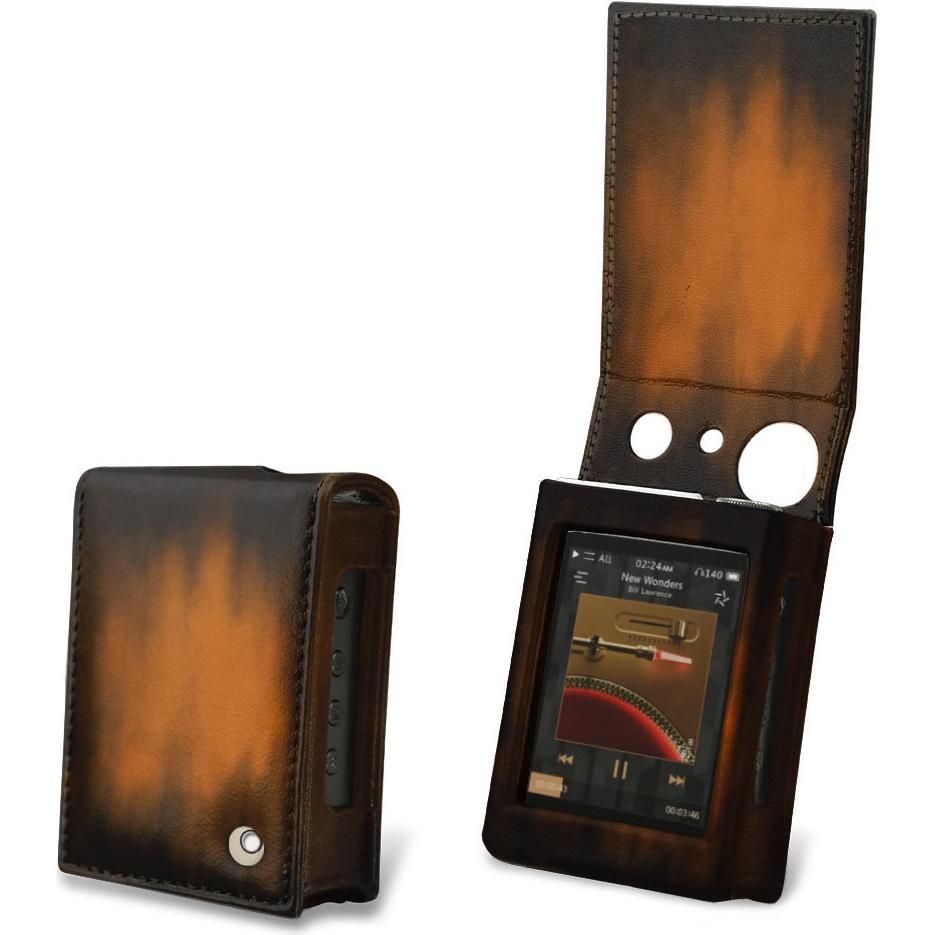 Noreve Lederschutzhülle vertikal, MP3 Tasche + Hülle, Braun