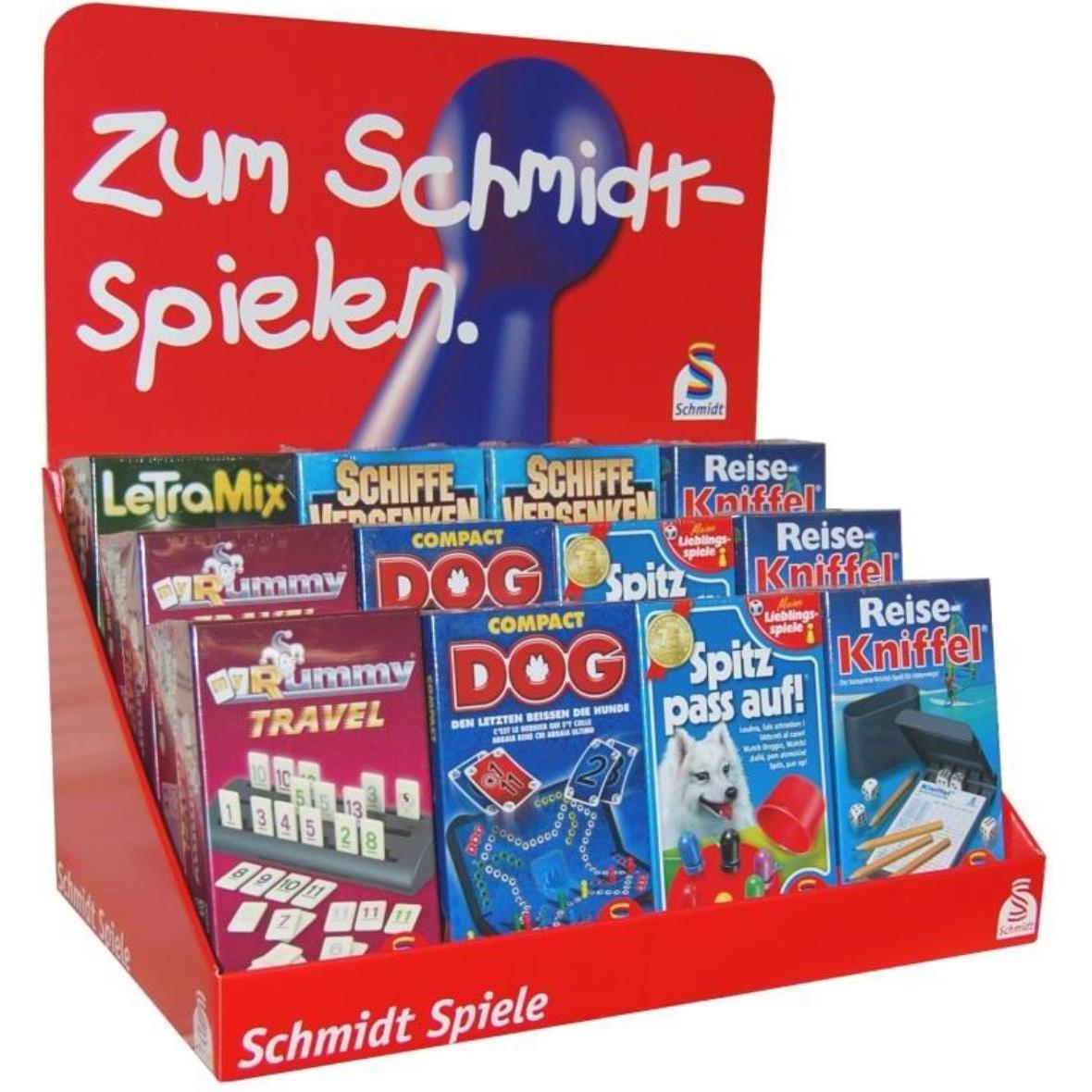 Schmidt Spiele Thekendisplay - Reisespiele XXL
