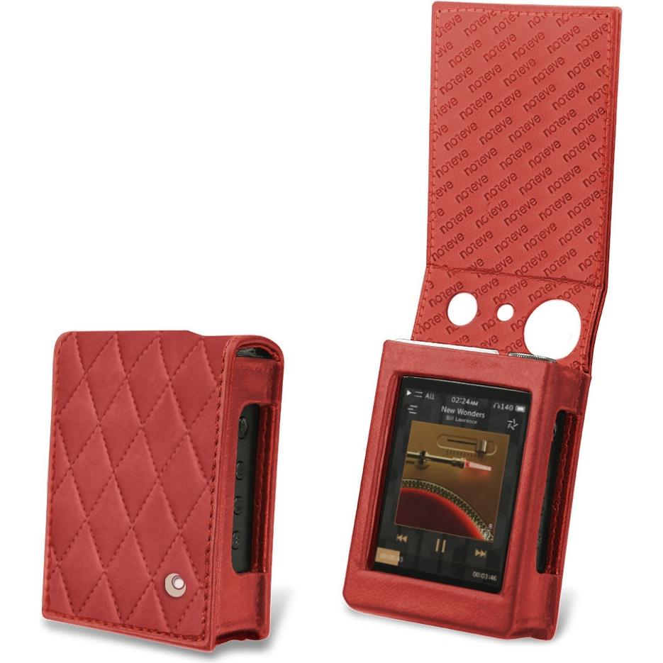 Noreve Lederschutzhülle vertikal, MP3 Tasche + Hülle, Rot