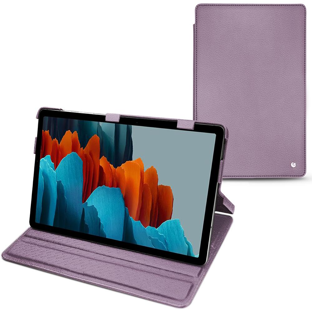 Noreve Lederschutzhülle horizontal (Galaxy Tab S7+), Tablet Hülle, Violett