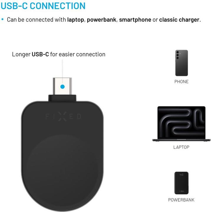 Produktbild Fixed USB-C Galaxy Watch Ladeadapter (2.50 W)