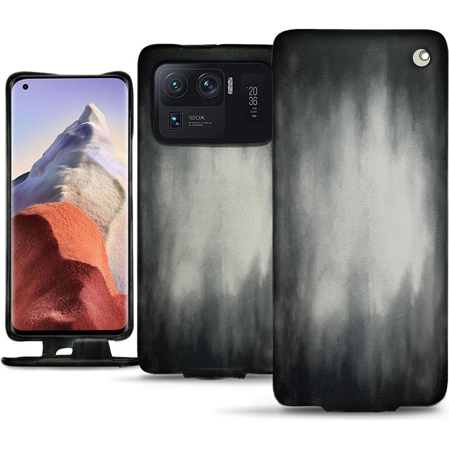 Noreve Lederschutzhülle vertikal (Xiaomi Mi 11 Ultra), Smartphone Hülle, Grau