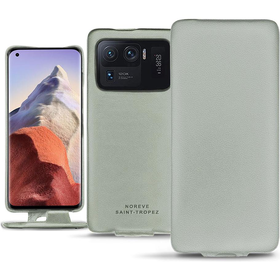 Thumbnail - Noreve Lederschutzhülle vertikal (Xiaomi Mi 11 Ultra), Smartphone Hülle, Grau