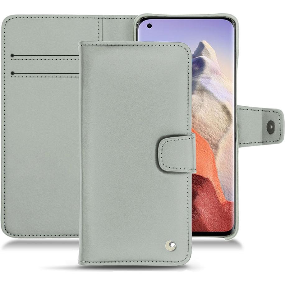 Noreve Lederschutzhülle Wallet (Xiaomi Mi 11 Ultra), Smartphone Hülle, Grau