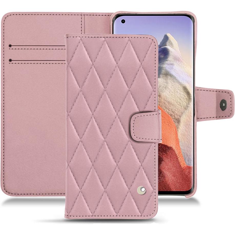 Noreve Lederschutzhülle Wallet (Xiaomi Mi 11 Ultra), Smartphone Hülle, Rosa