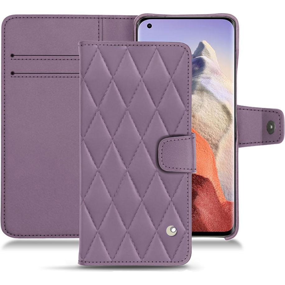 Noreve Lederschutzhülle Wallet (Xiaomi Mi 11 Ultra), Smartphone Hülle, Violett