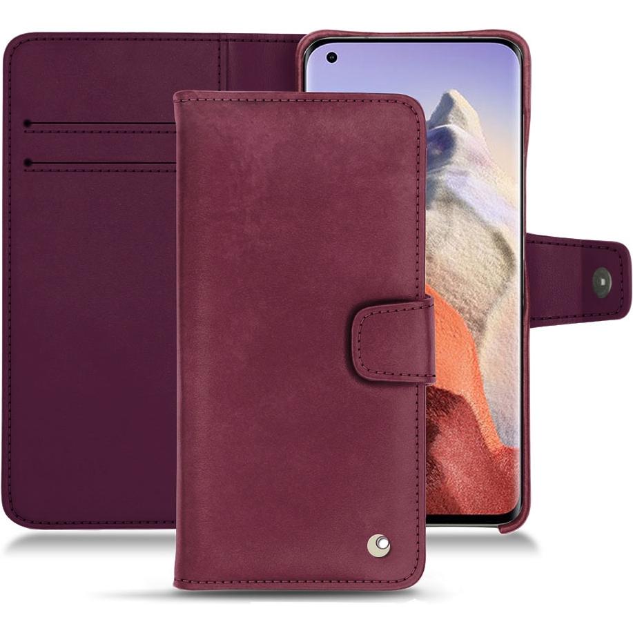 Noreve Lederschutzhülle Wallet (Xiaomi Mi 11 Ultra), Smartphone Hülle, Violett