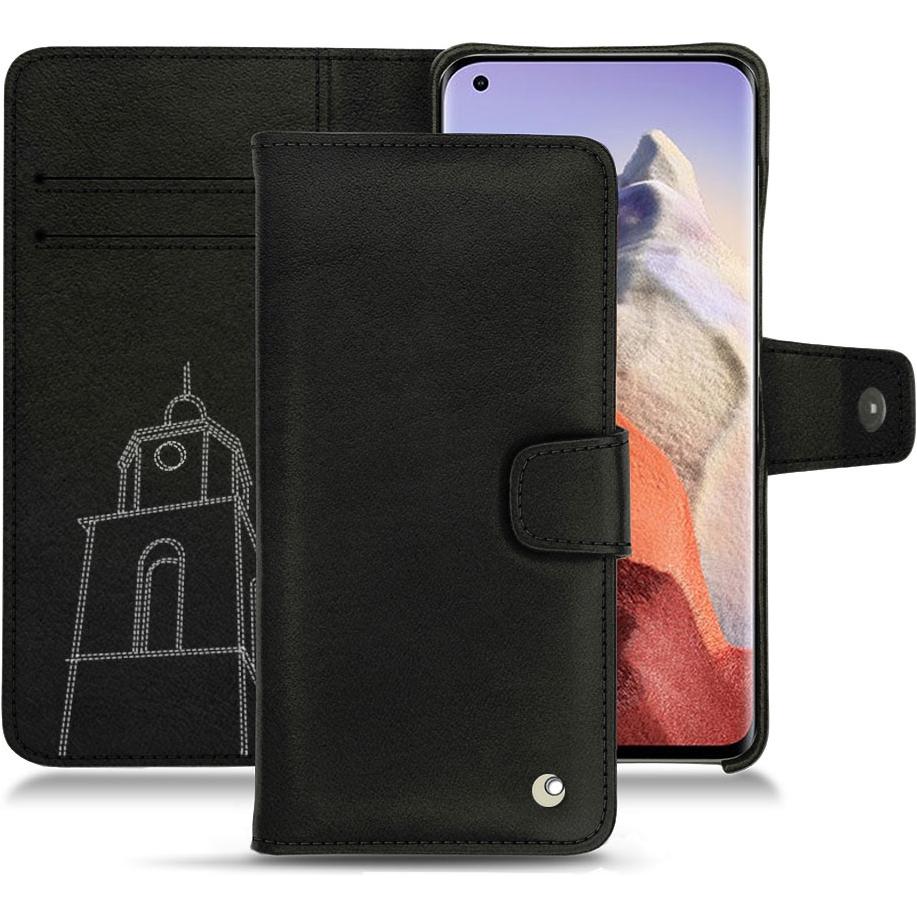 Noreve Lederschutzhülle Wallet (Xiaomi Mi 11 Ultra), Smartphone Hülle, Schwarz