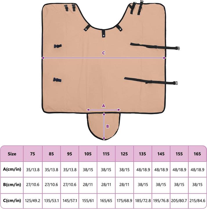 Produktbild vidaXL Pferdedecke (145 cm)