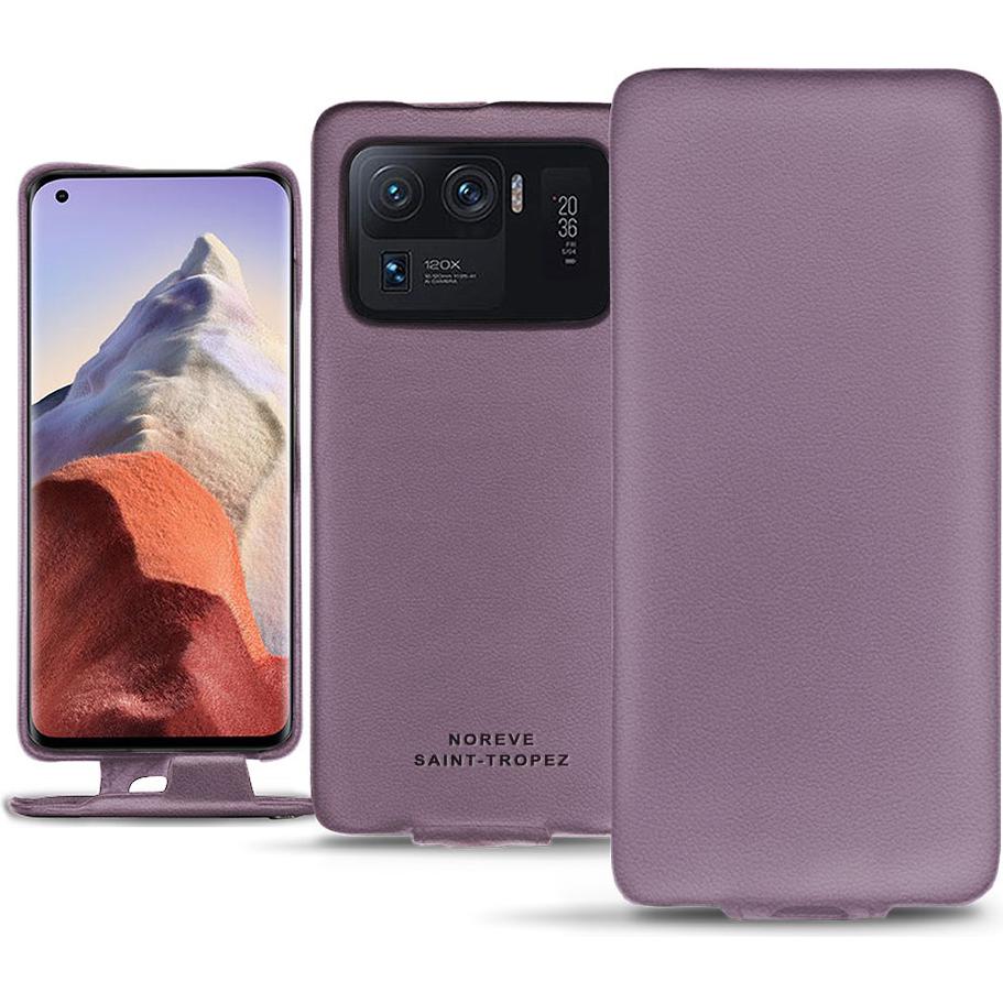 Thumbnail - Noreve Lederschutzhülle vertikal (Xiaomi Mi 11 Ultra), Smartphone Hülle, Violett