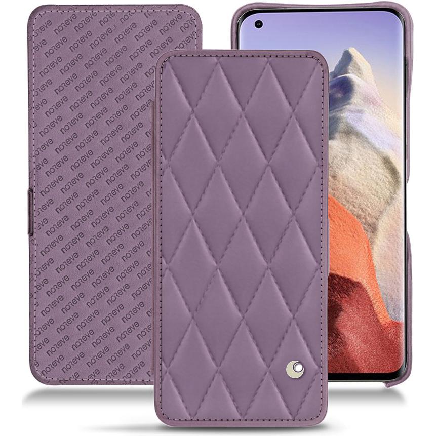 Noreve Lederschutzhülle horizontal (Xiaomi Mi 11 Ultra), Smartphone Hülle, Violett