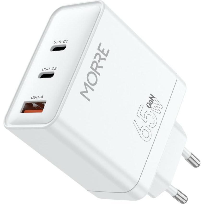 Tiross Morre USB/USB-C Ladegerät 65W Weiss, Caricatore USB