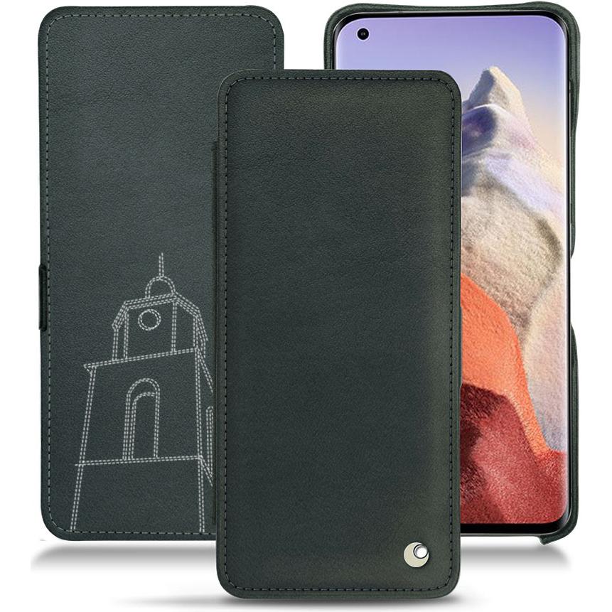 Noreve Lederschutzhülle horizontal (Xiaomi Mi 11 Ultra), Smartphone Hülle, Blau