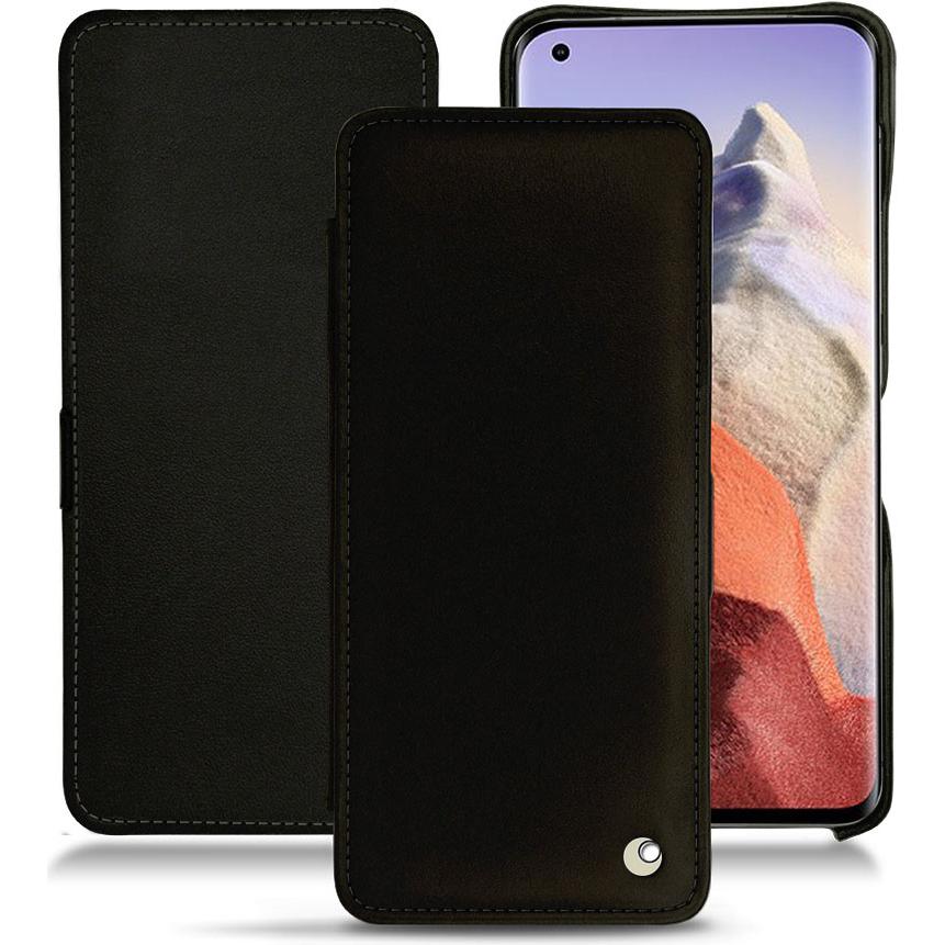 Noreve Lederschutzhülle horizontal (Xiaomi Mi 11 Ultra), Smartphone Hülle, Schwarz