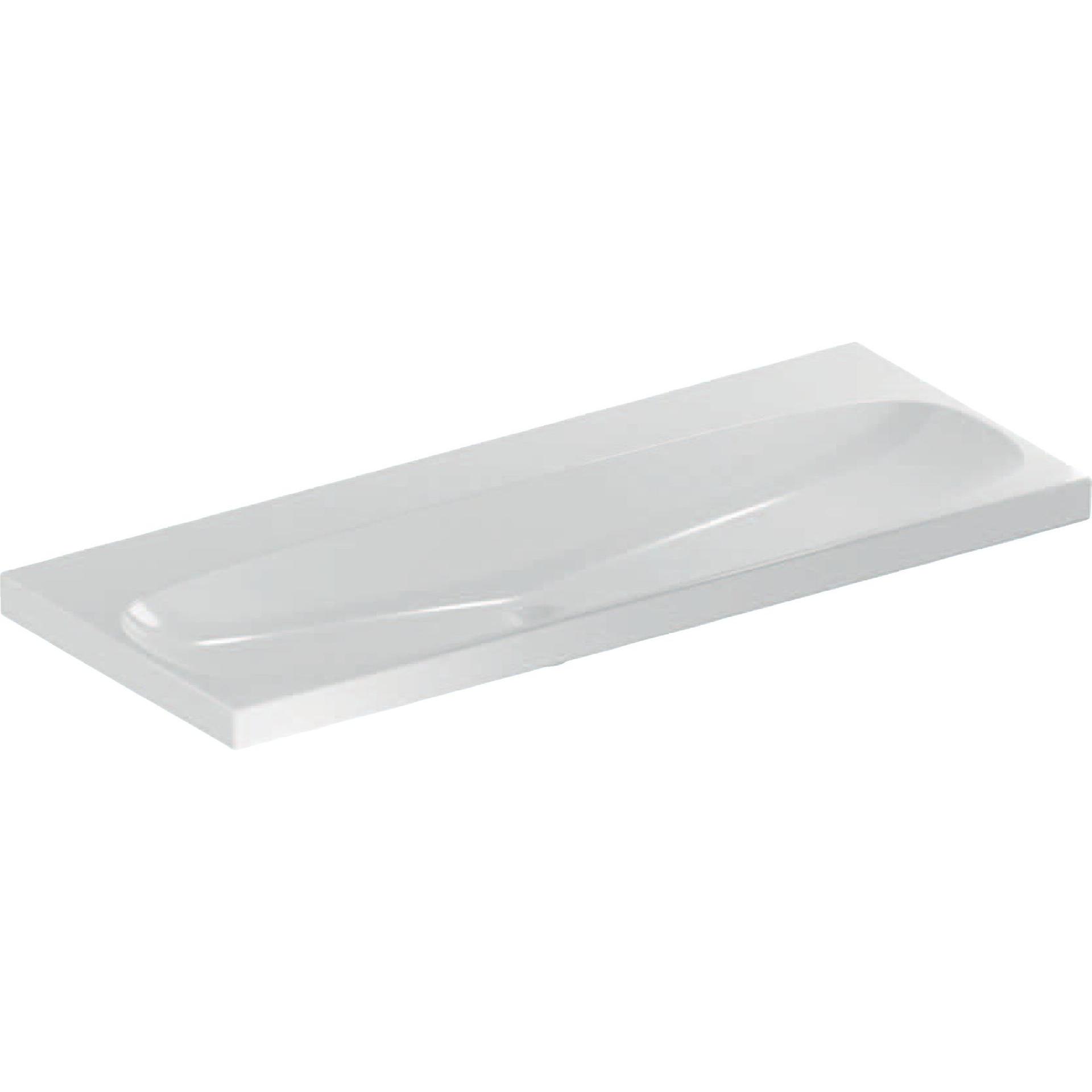 Geberit, Lavandino, Keramag Acanto lavabo 501.880, sans trou pour robinet, sans trop-plein, 1200x480 mm (480 mm, 1200 mm)