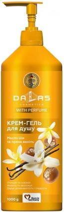Actual product image Konjac Sponge DALAS Kremowy żel pod prysznic Masło Shea i Wanilia 1000g
