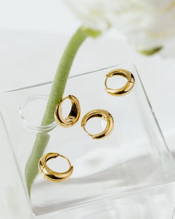 Produktbild Luamaya Gilded Curve Hoops (Edelstahl)