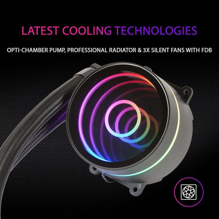 Image du produit Mars Gaming Kit Watercooling Aio Ml-One RGB - 360mm (Noir)