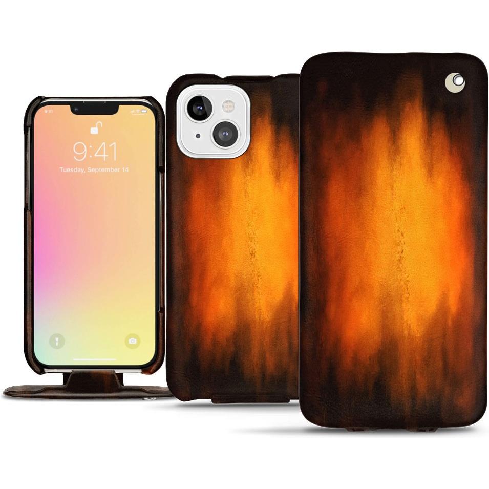 Thumbnail - Noreve Lederschutzhülle vertikal (Apple iPhone 13 mini), Smartphone Hülle, Violett
