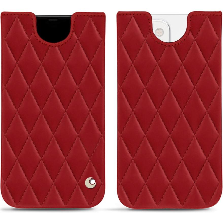 Noreve Lederschutzhülle (Apple iPhone 13 mini), Smartphone Hülle, Rot