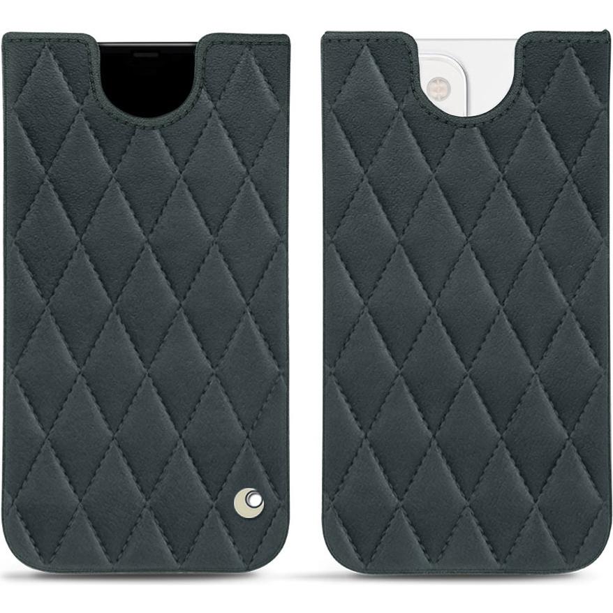 Noreve Lederschutzhülle (Apple iPhone 13 mini), Smartphone Hülle, Blau