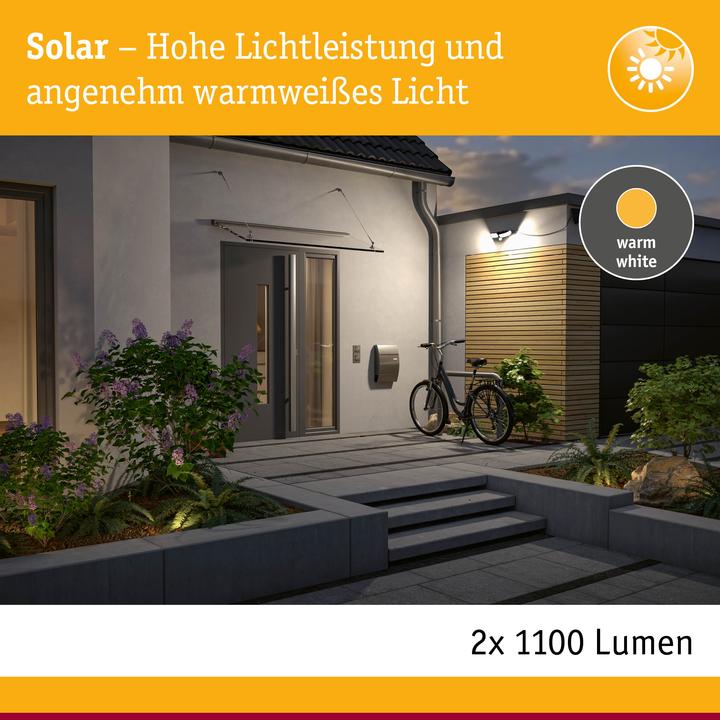 Produktbild Paulmann Solar Wandfluter Sonlig (1600 lm, IP65)