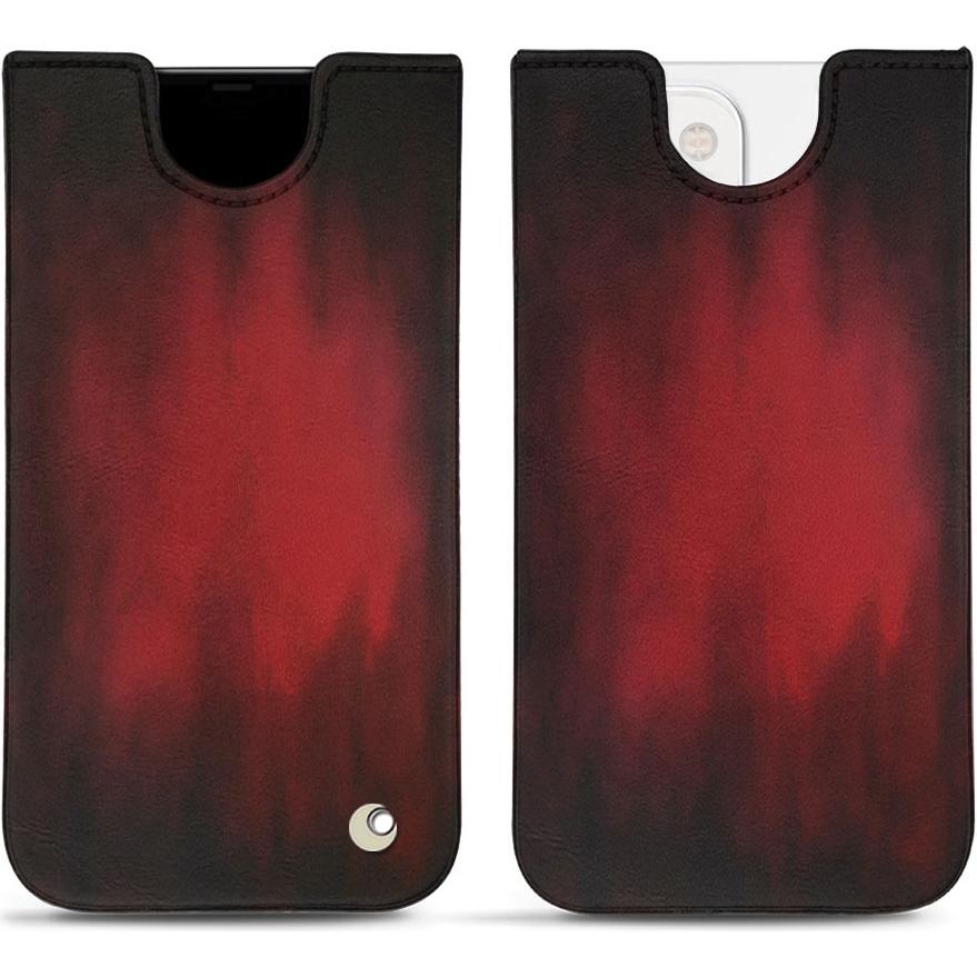 Noreve Lederschutzhülle (Apple iPhone 13 mini), Smartphone Hülle, Rot