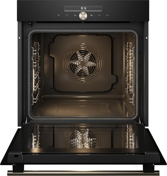 Produktbild Asko Backofen Pyrolyse Black Glass EURO OP 86331BG Glassfront schwarz