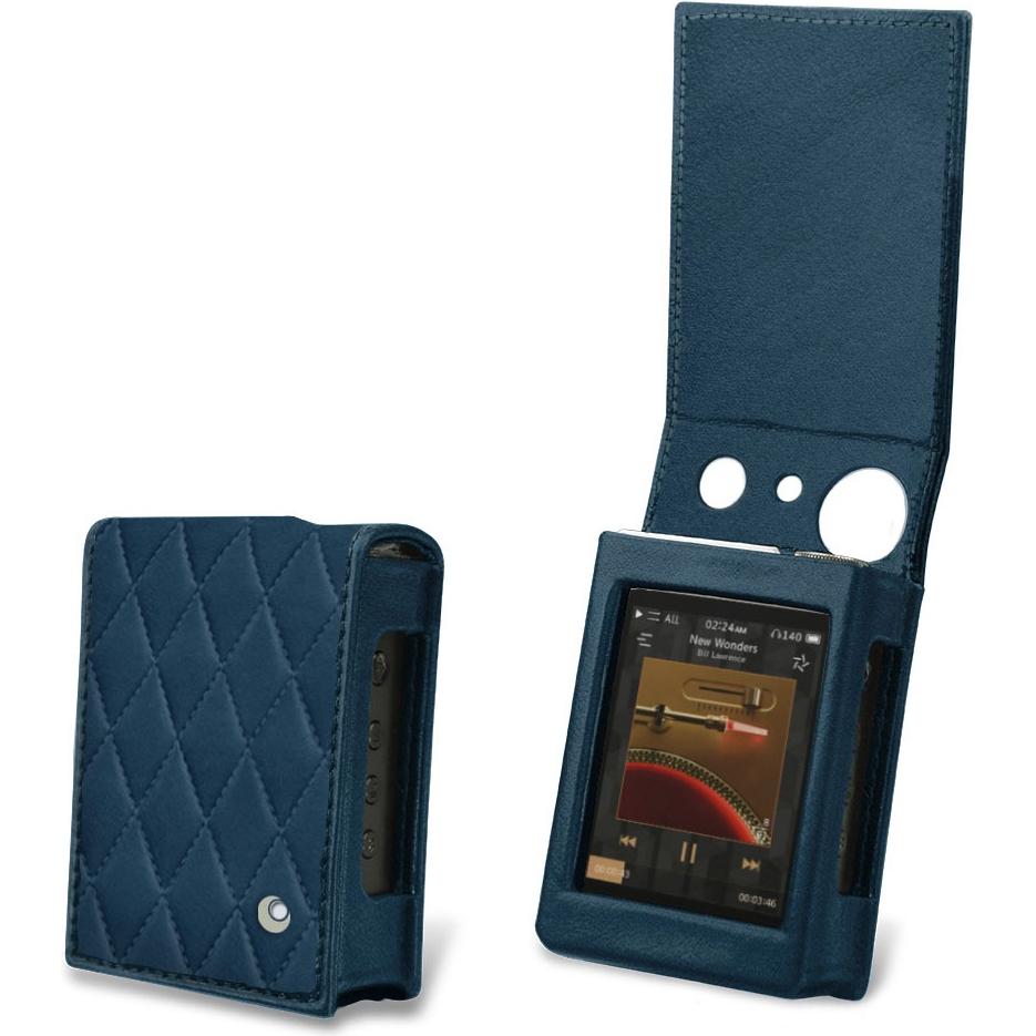 Noreve Lederschutzhülle vertikal, MP3 Tasche + Hülle, Blau