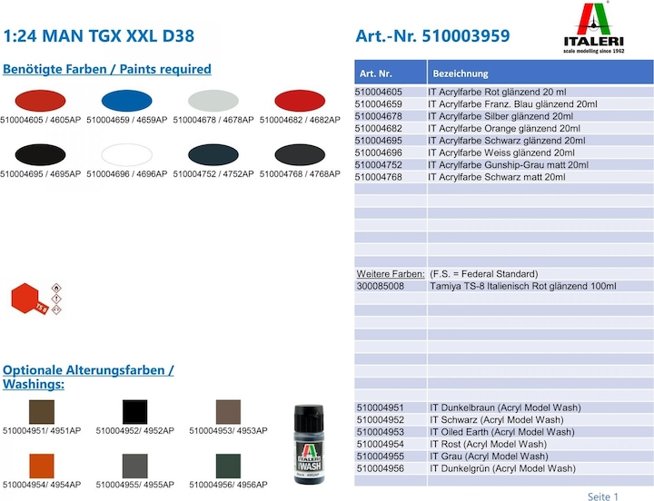 Actual product image 1:24 MAN TGX XXL D38