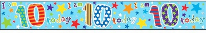 Immagine prodotto Simon Elvin - Striscione colorati per 10 compleanno - scritte in inglese (6 pezzi)