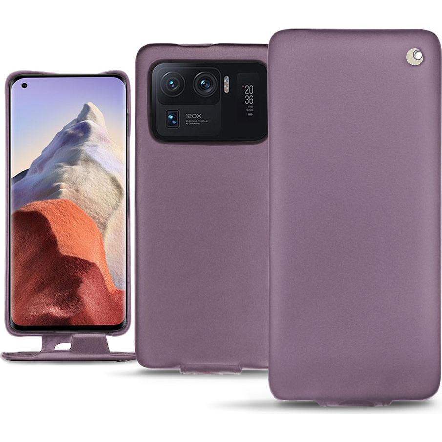 Noreve Lederschutzhülle vertikal (Xiaomi Mi 11 Ultra), Smartphone Hülle, Violett
