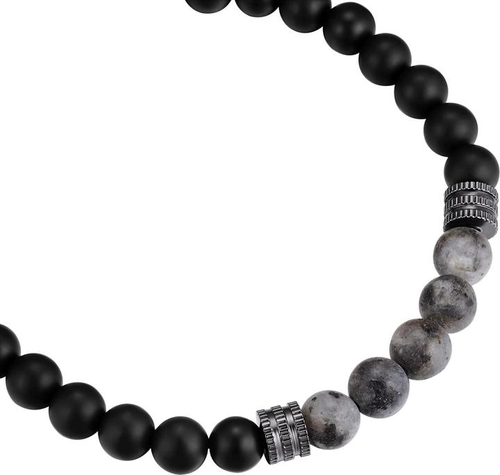 Produktbild True Rebels Herren Armband - 39016 (Achat, Edelstahl)