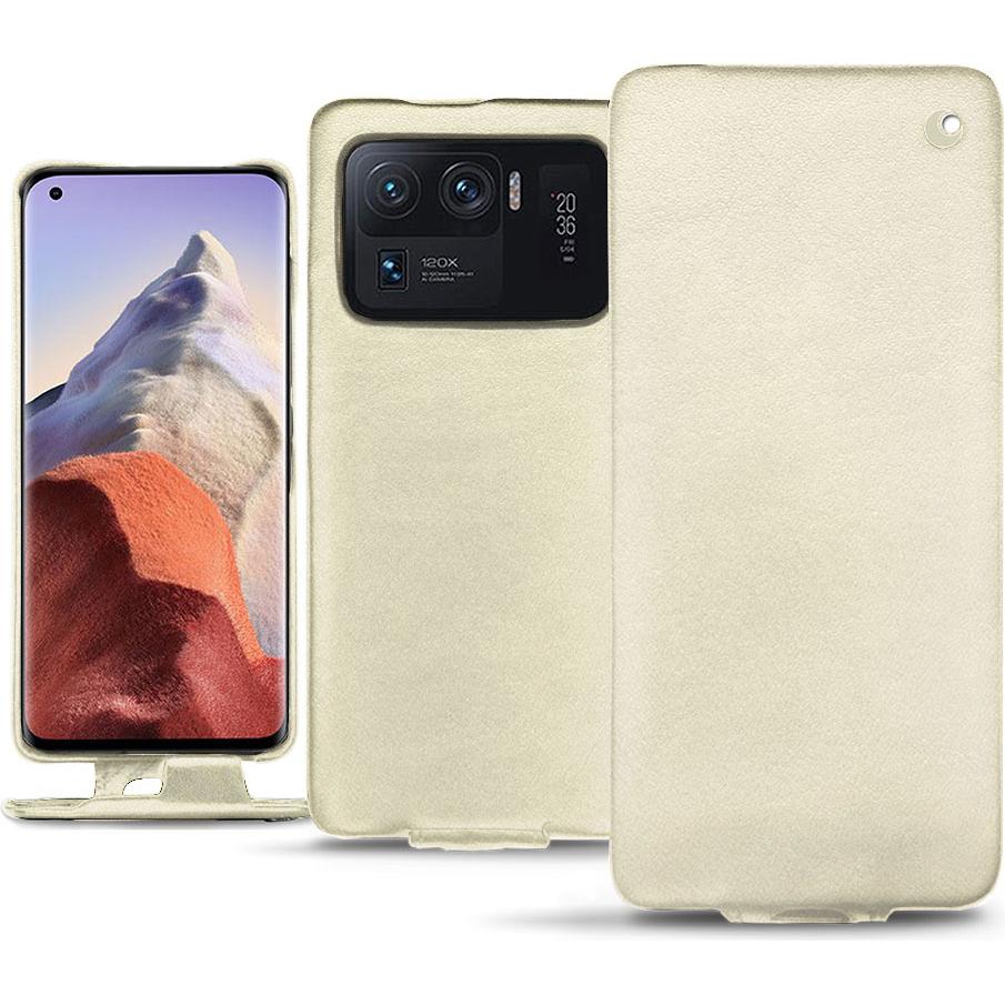 Thumbnail - Noreve Lederschutzhülle vertikal (Xiaomi Mi 11 Ultra), Smartphone Hülle, Weiss