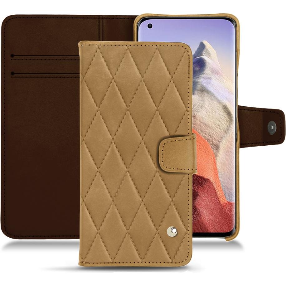 Noreve Lederschutzhülle Wallet (Xiaomi Mi 11 Ultra), Smartphone Hülle, Braun
