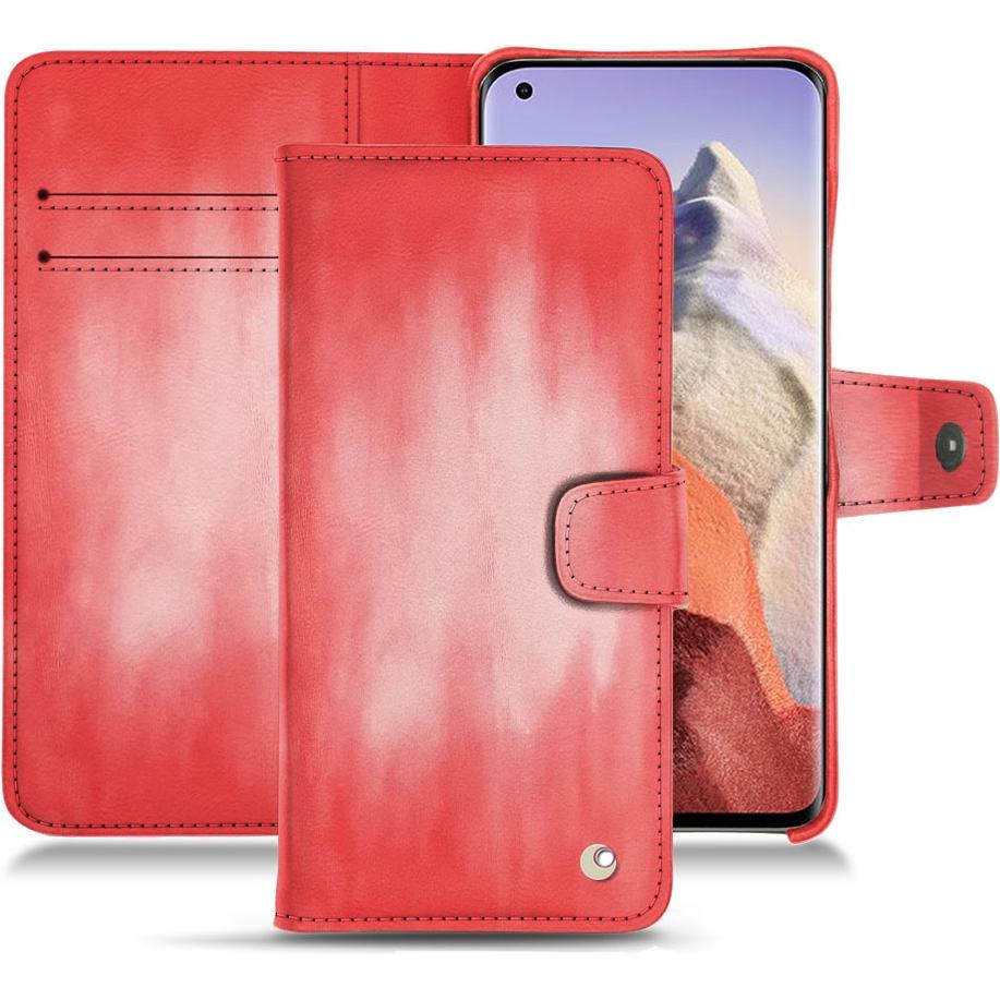 Noreve Lederschutzhülle Wallet (Xiaomi Mi 11 Ultra), Smartphone Hülle, Rosa
