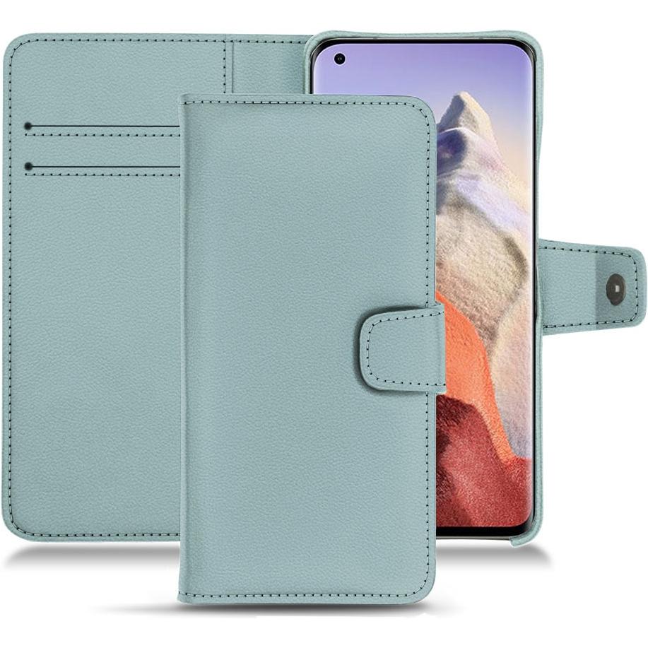 Noreve Lederschutzhülle Wallet (Xiaomi Mi 11 Ultra), Smartphone Hülle, Blau