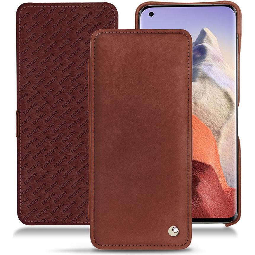 Noreve Lederschutzhülle horizontal (Xiaomi Mi 11 Ultra), Smartphone Hülle, Rot