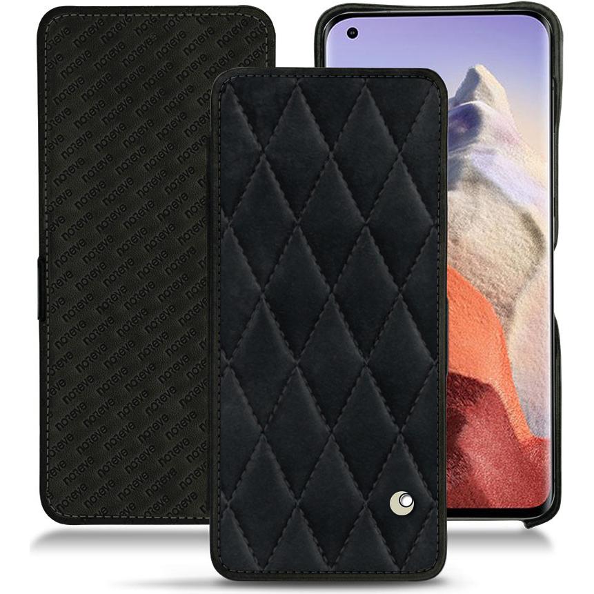 Noreve Lederschutzhülle horizontal (Xiaomi Mi 11 Ultra), Smartphone Hülle, Schwarz