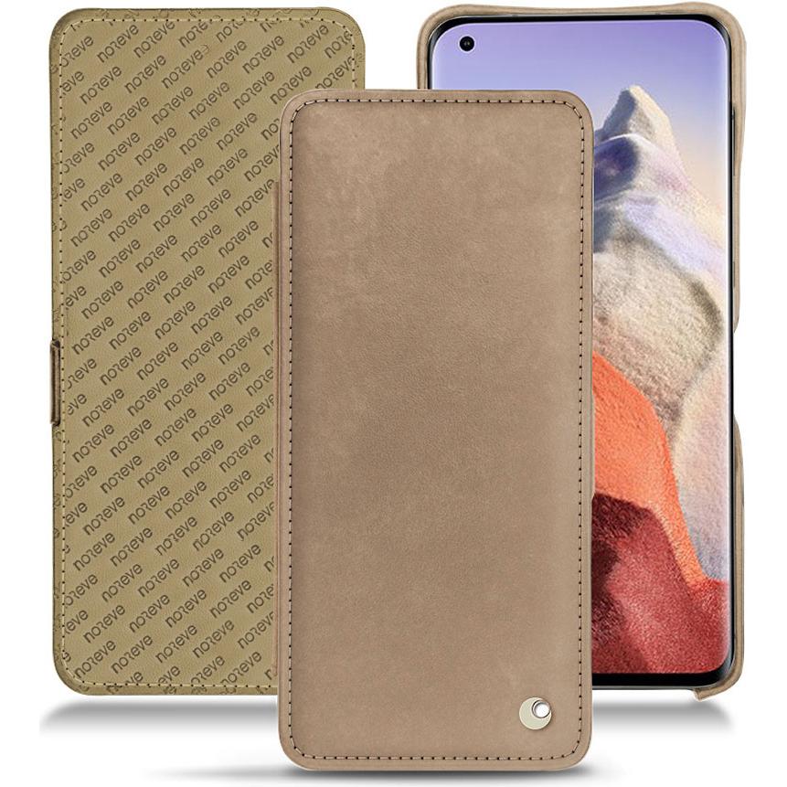 Noreve Lederschutzhülle horizontal (Xiaomi Mi 11 Ultra), Smartphone Hülle, Beige