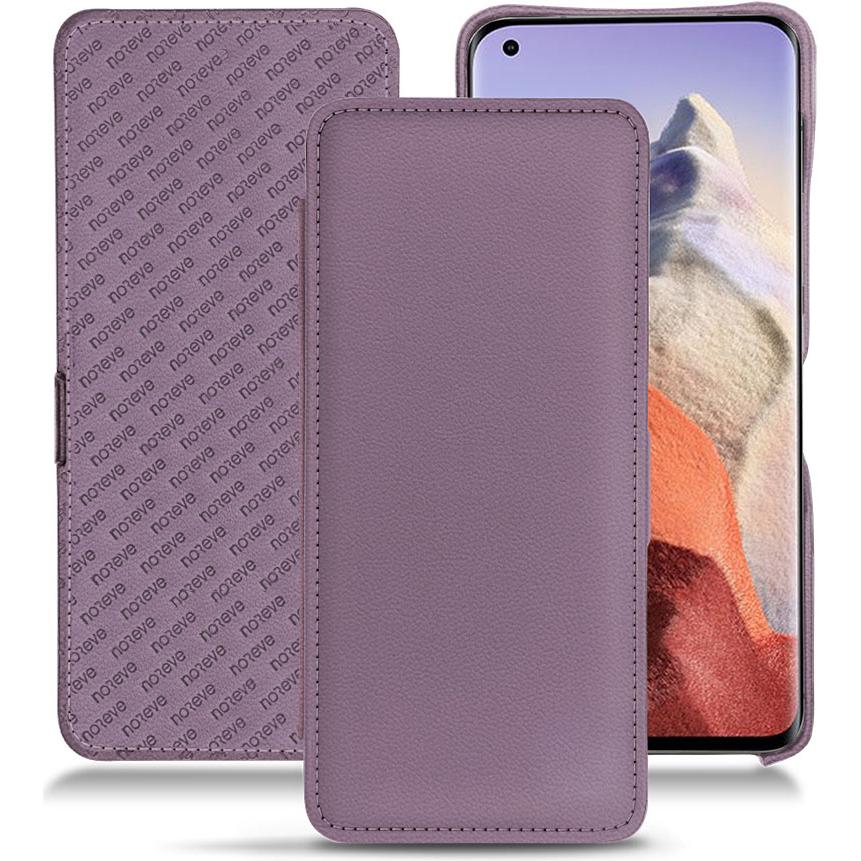 Noreve Lederschutzhülle horizontal (Xiaomi Mi 11 Ultra), Smartphone Hülle, Violett