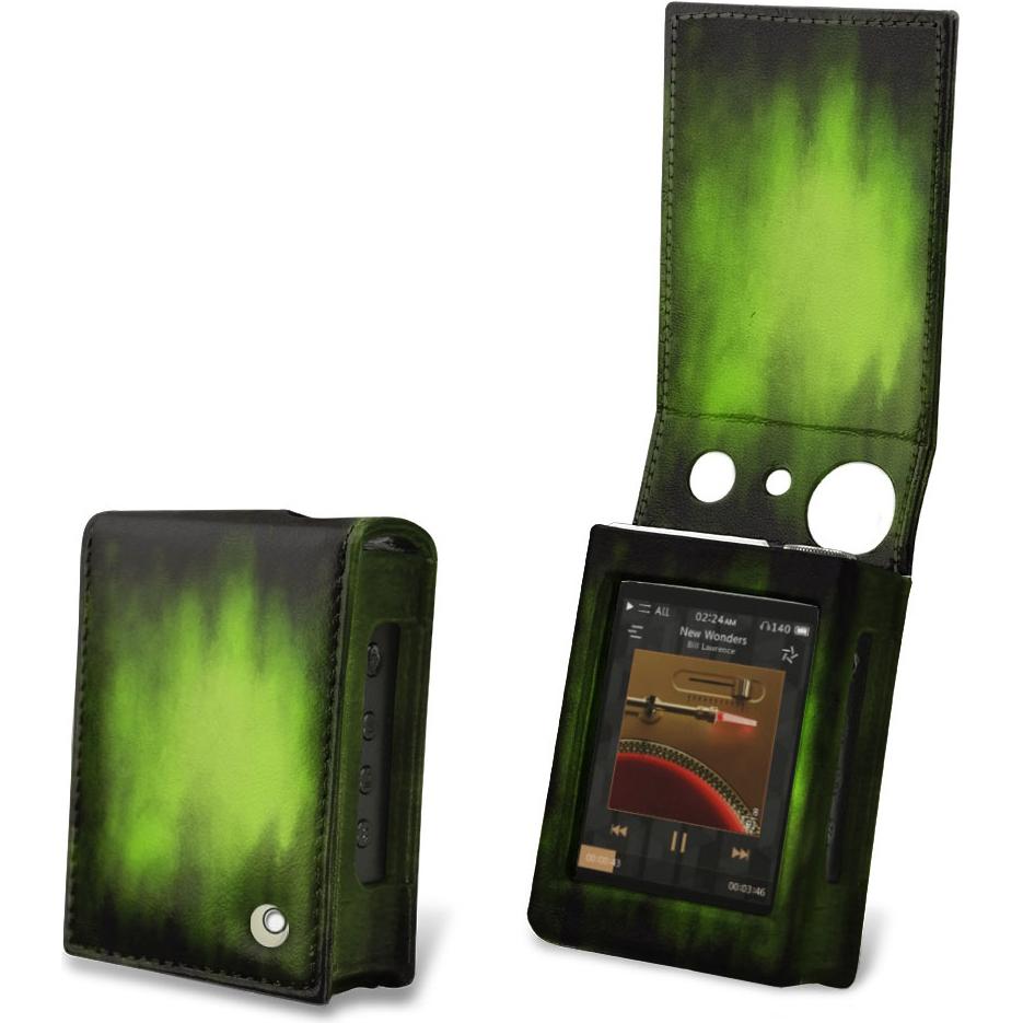 Noreve Lederschutzhülle vertikal, MP3 Tasche + Hülle, Grün