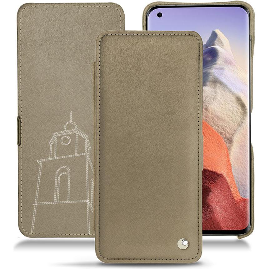 Noreve Lederschutzhülle horizontal (Xiaomi Mi 11 Ultra), Smartphone Hülle, Beige