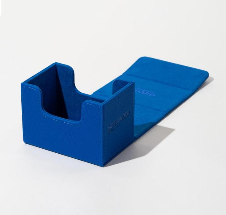 Actual product image Ultimate Guard Card Box XenoSkin Sidewinder Monocolor 80+ Blue