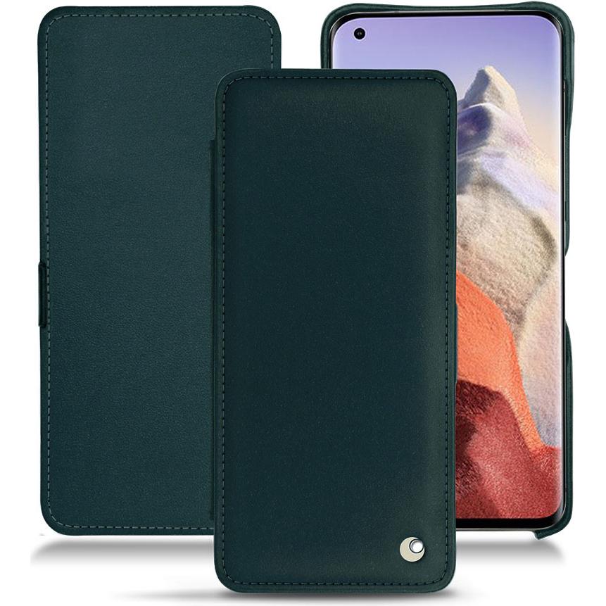 Noreve Lederschutzhülle horizontal (Xiaomi Mi 11 Ultra), Smartphone Hülle, Blau