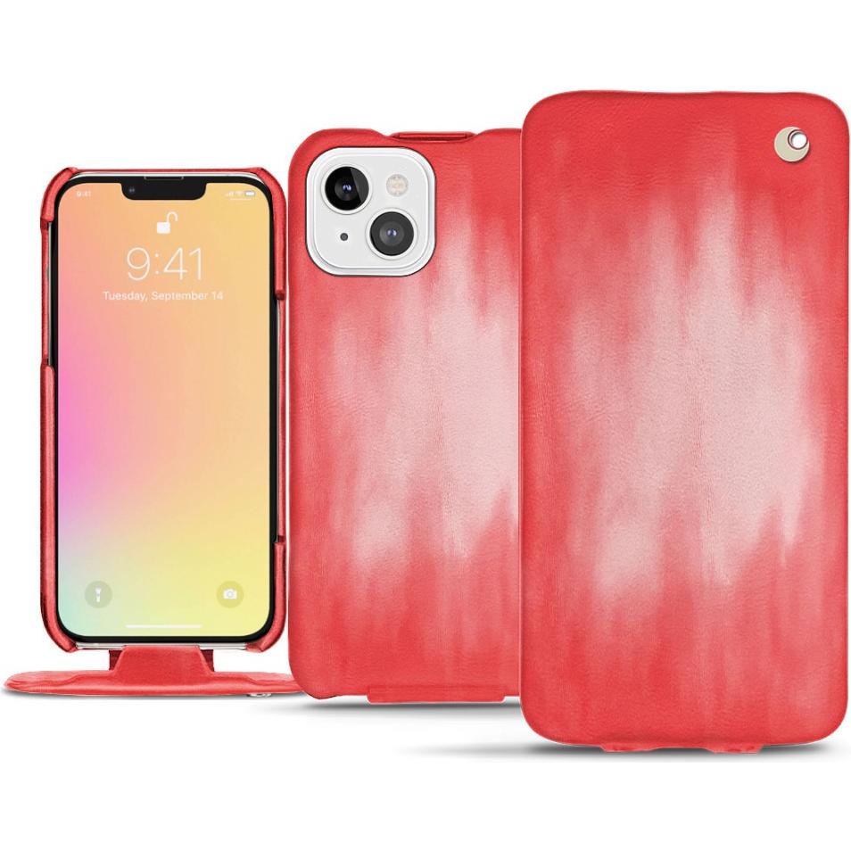 Thumbnail - Noreve Lederschutzhülle vertikal (Apple iPhone 13), Smartphone Hülle, Rosa