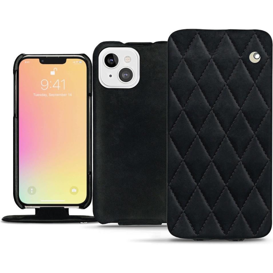 Thumbnail - Noreve Lederschutzhülle vertikal (Apple iPhone 13 mini), Smartphone Hülle, Schwarz